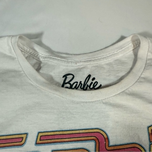 Barbie White Tee with Race Car Graphic - Picture 5 of 8